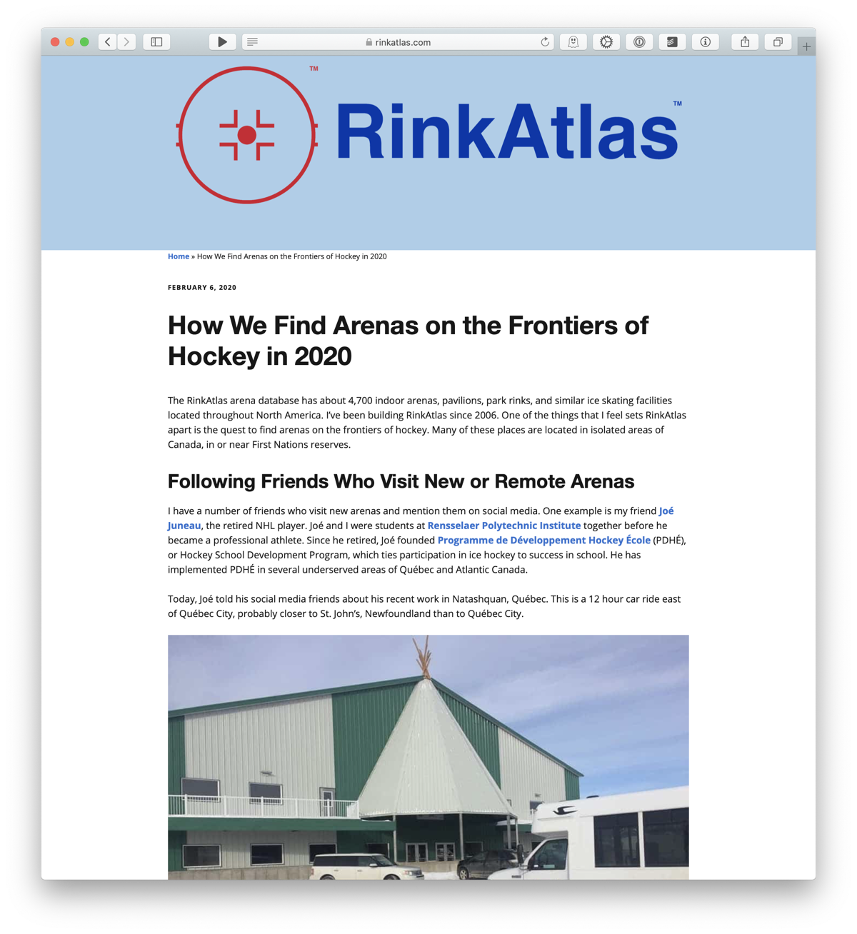RinkAtlas Blog